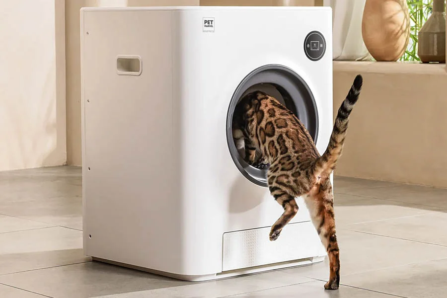 small automatic litter box